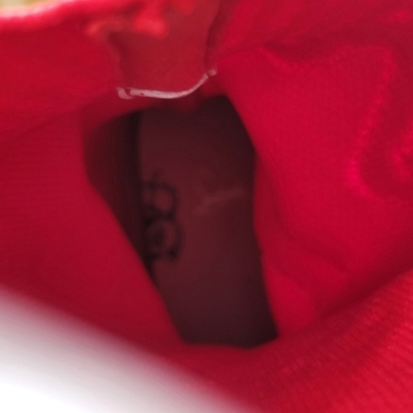 Christian Louboutin Kids Red Knit Sneakers - Picture 10 of 10